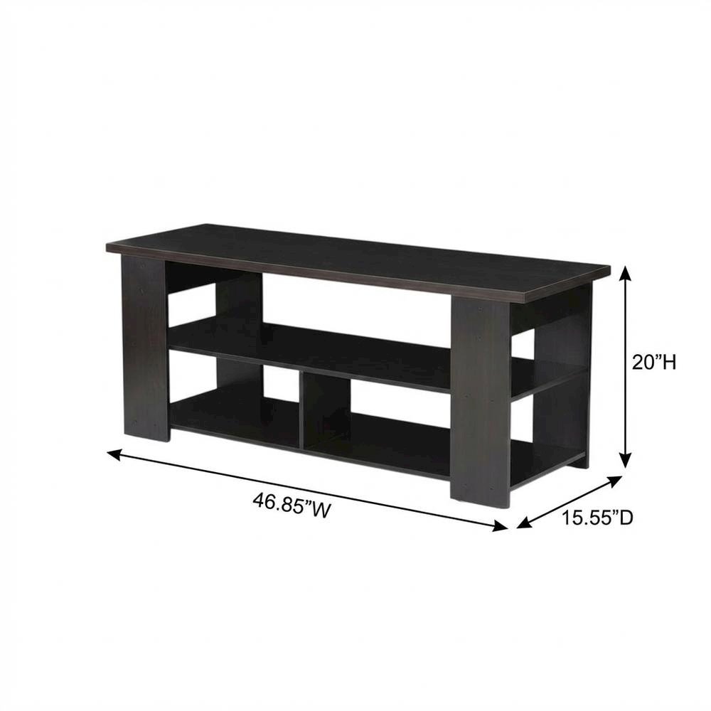 Espresso TV Stand for Up to 50-Inch with Composite Wood Finish