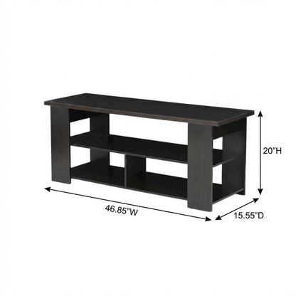Espresso TV Stand for Up to 50-Inch with Composite Wood Finish