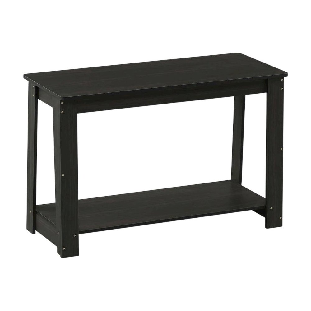 Engineered Wood espresso TV stand with modern design for living room storage