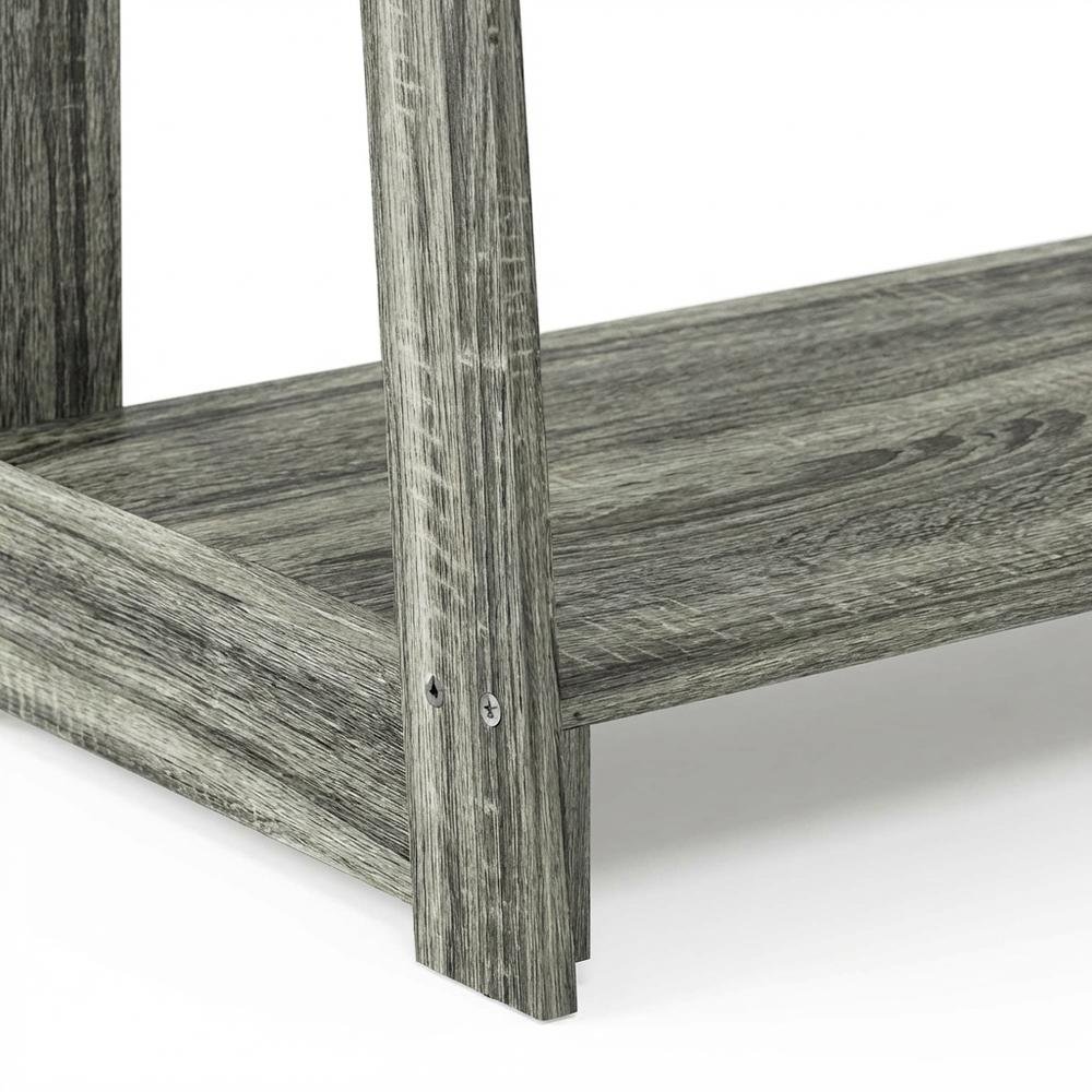 Engineered Wood TV Stand in French Oak Grey with Modern Storage Design