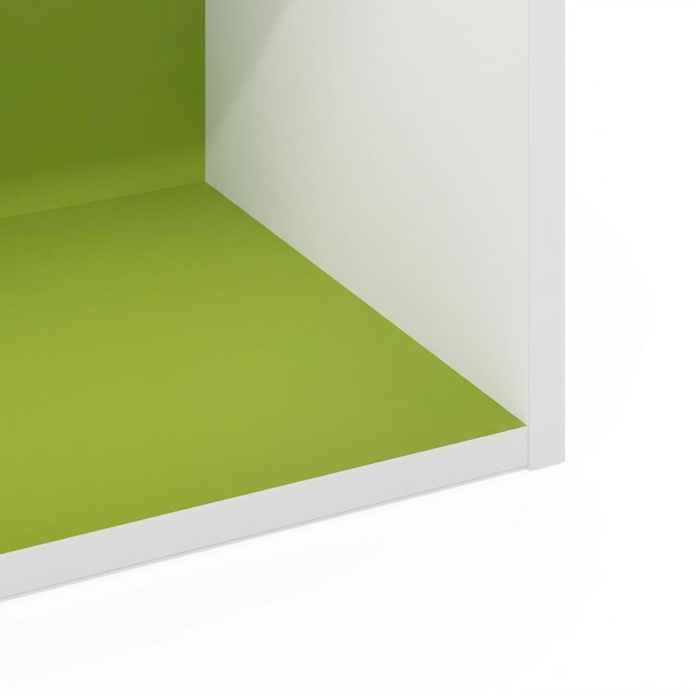 Storage solution with 2 open tiers, suitable for living room or office