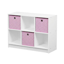 3x2 Bookcase with Bins for Organizing and Storage