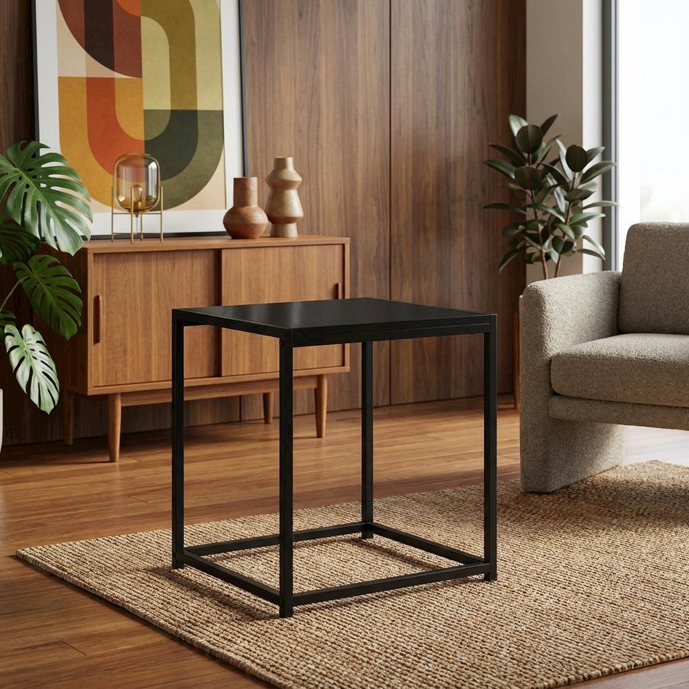 Americano-colored end table with modern design and durable construction