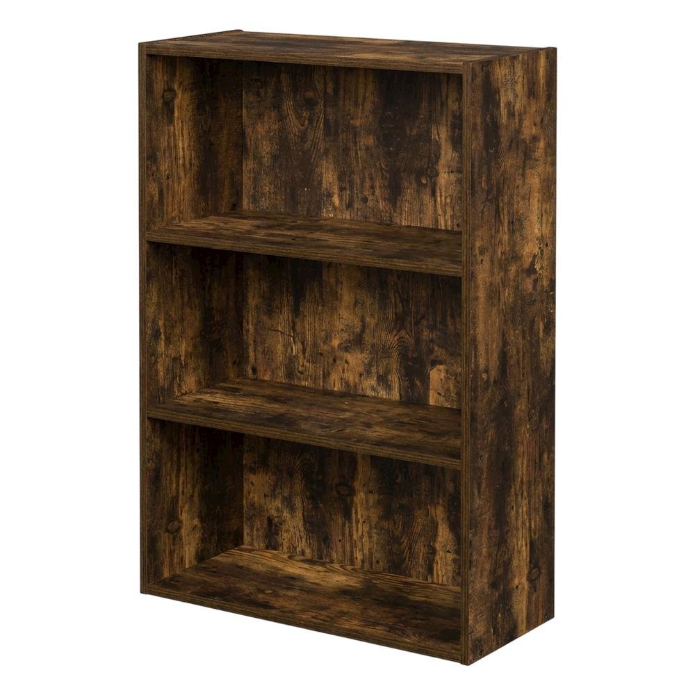 3-Tier Open Shelf Bookcase with Sturdy Engineered Wood Construction