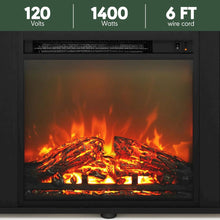 70 Inch Fireplace TV Stand with Four Shelves and Elegant Electric Insert
