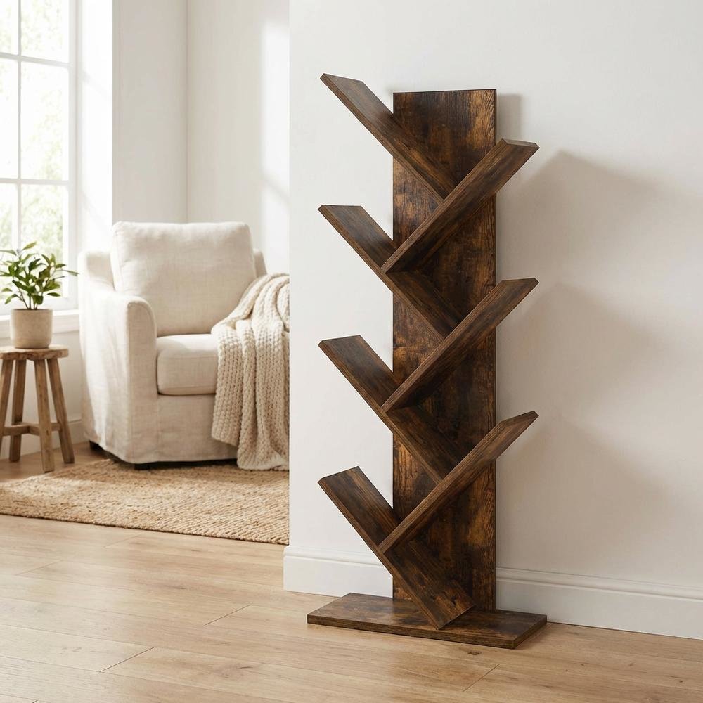 Engineered Wood Bookcase with Sturdy Construction and Elegant Finish