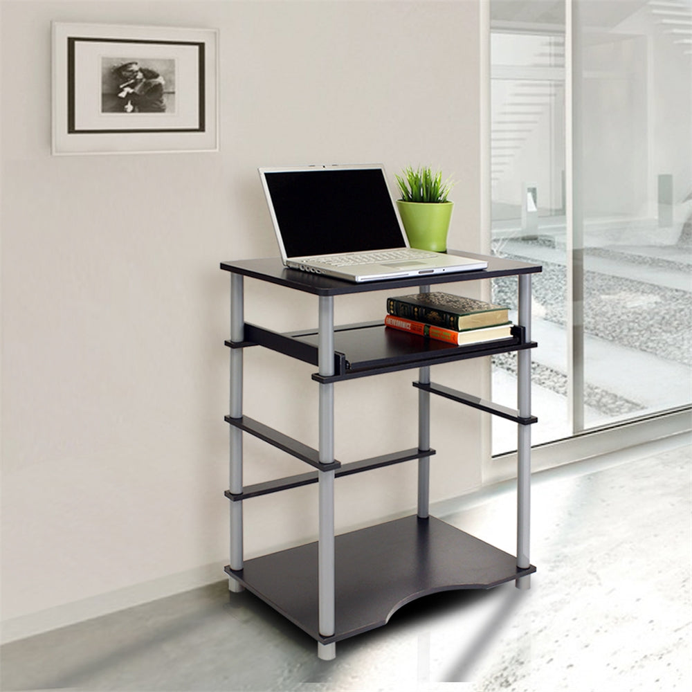 Home Laptop Notebook Computer Desk, Black/Grey