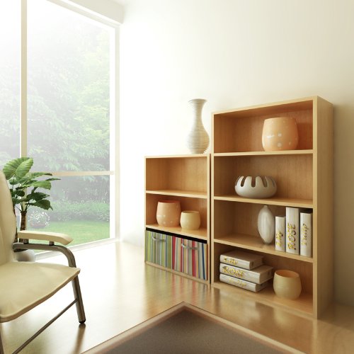 Pasir 3 Tier Open Shelf, Steam Beech