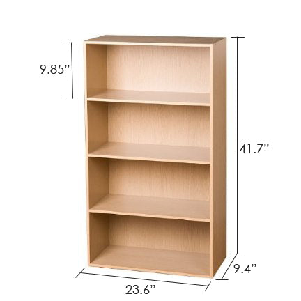 Pasir 4 Tier Open Shelf, Steam Beech