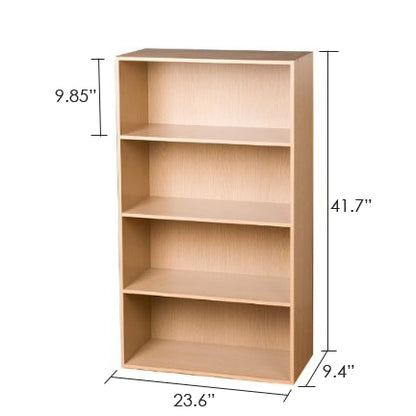 Pasir 4 Tier Open Shelf, Steam Beech