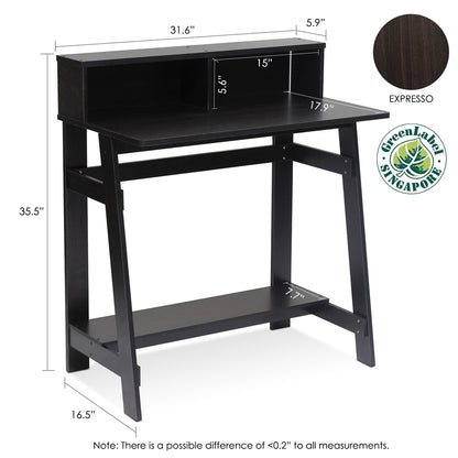 Simplistic A Frame Computer Desk, Espresso