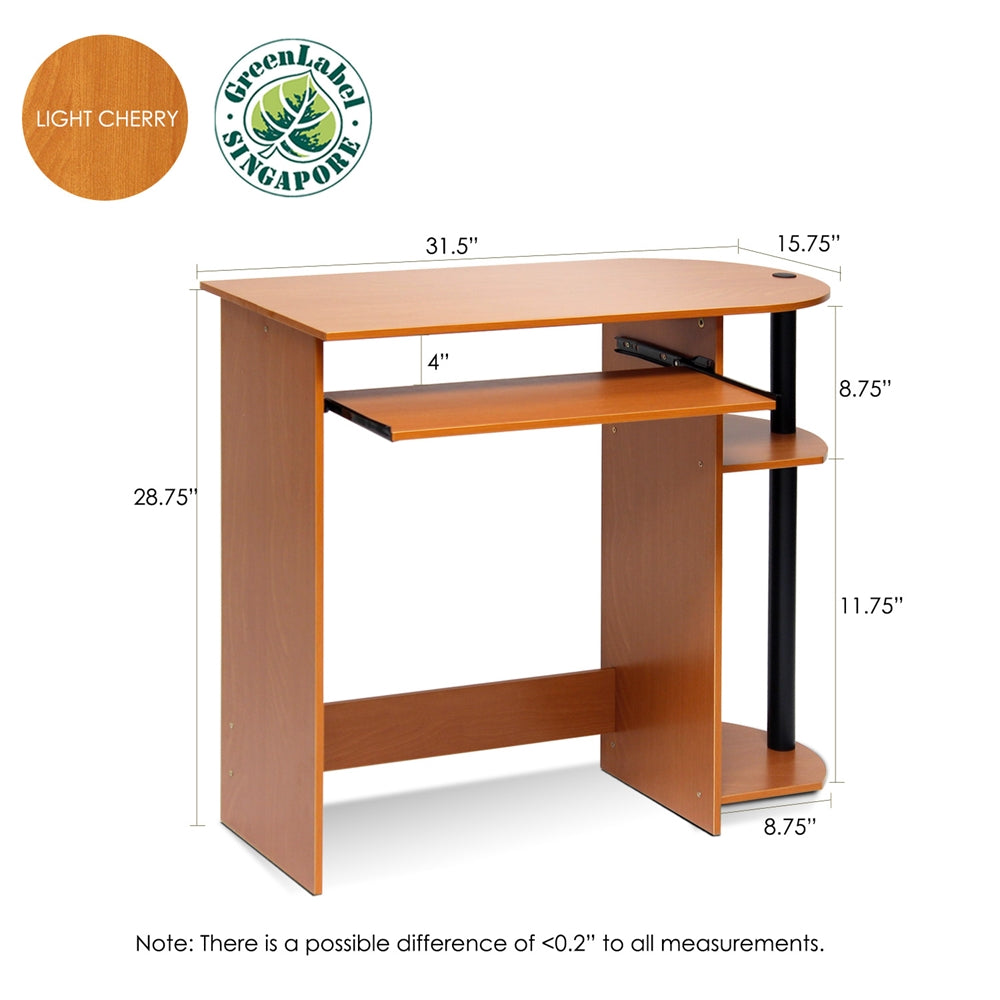 Easy Assembly Computer Desk, Light Cherry