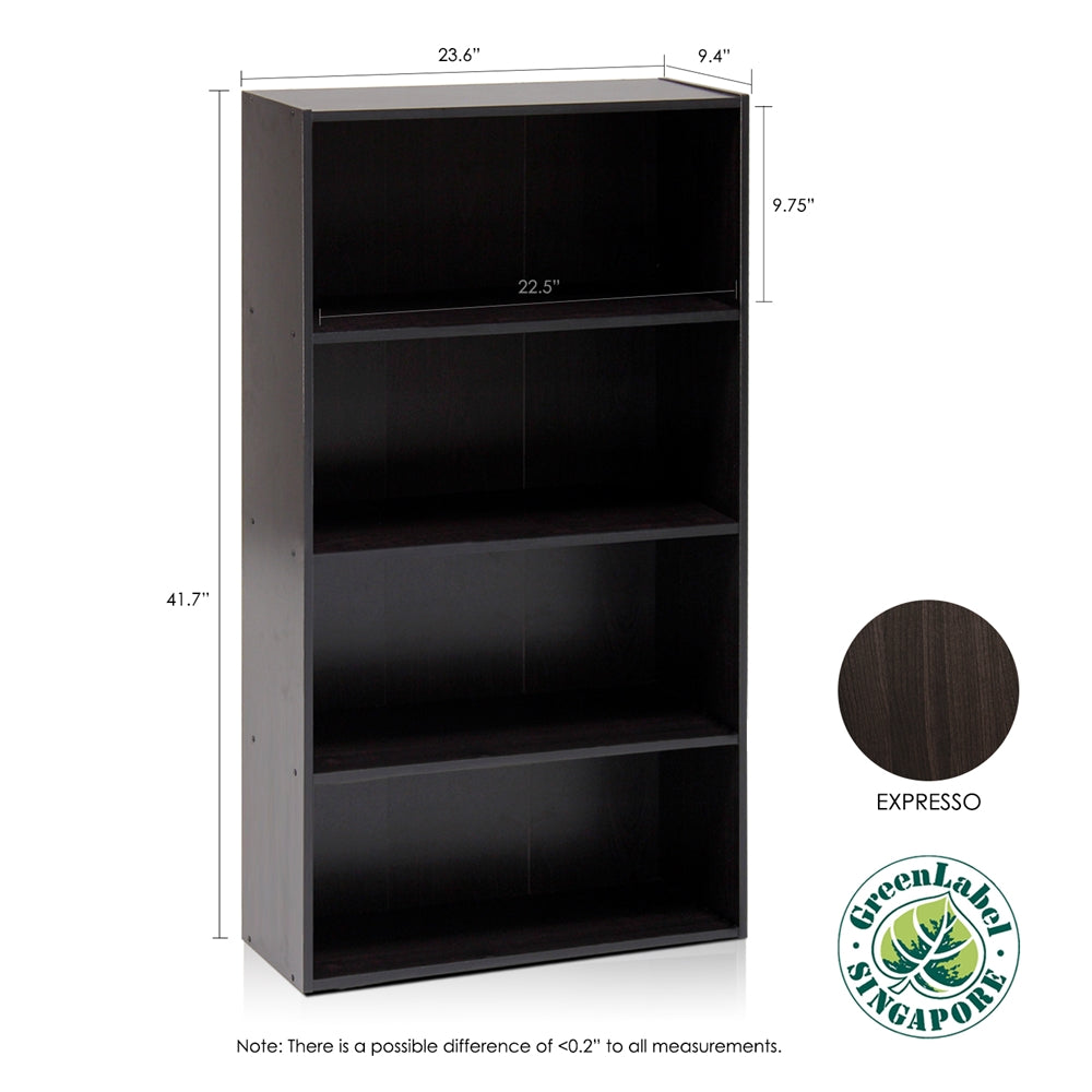 Pasir 4-Tier Open Shelf, Espresso
