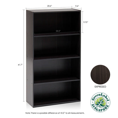 Pasir 4-Tier Open Shelf, Espresso