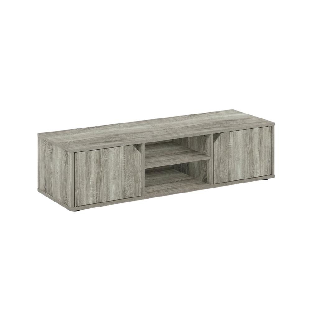 Engineered Wood TV Stand for Up to 55 Inch Displays in French Oak Finish