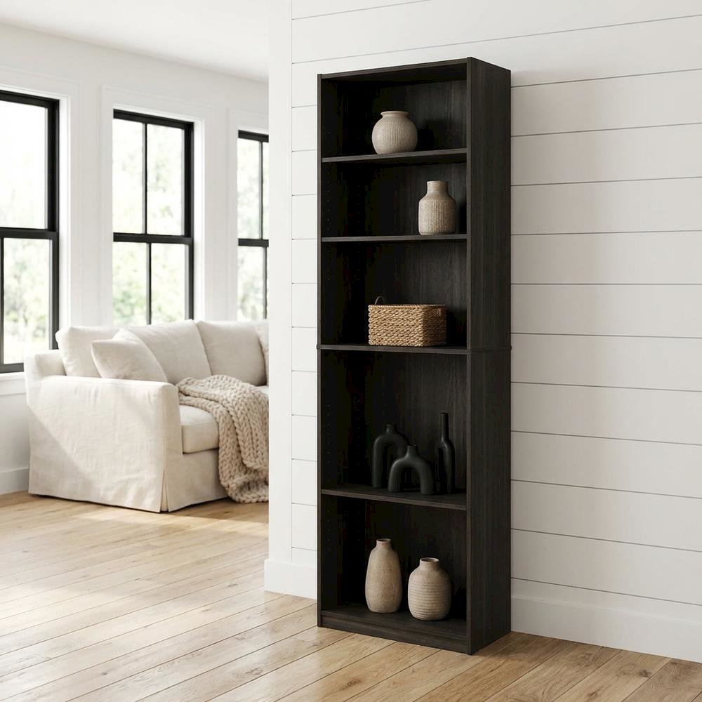 Engineered Wood bookcase in natural finish with sturdy design