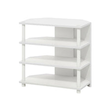 4-Tier Petite TV Stand with Easy Assembly and Engineered Wood Construction