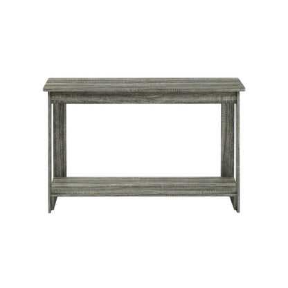 Engineered Wood TV Stand in French Oak Grey with Modern Storage Design