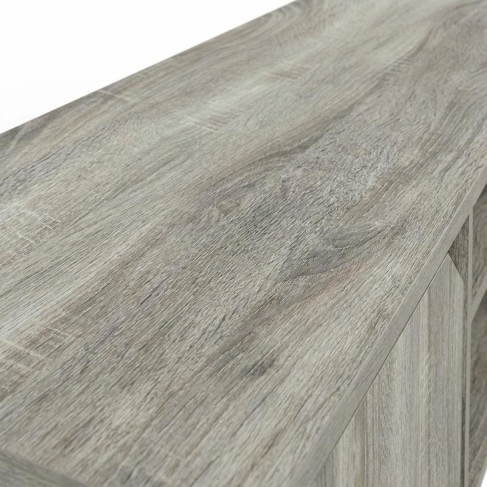 Engineered Wood TV Stand for Up to 55 Inch Displays in French Oak Finish