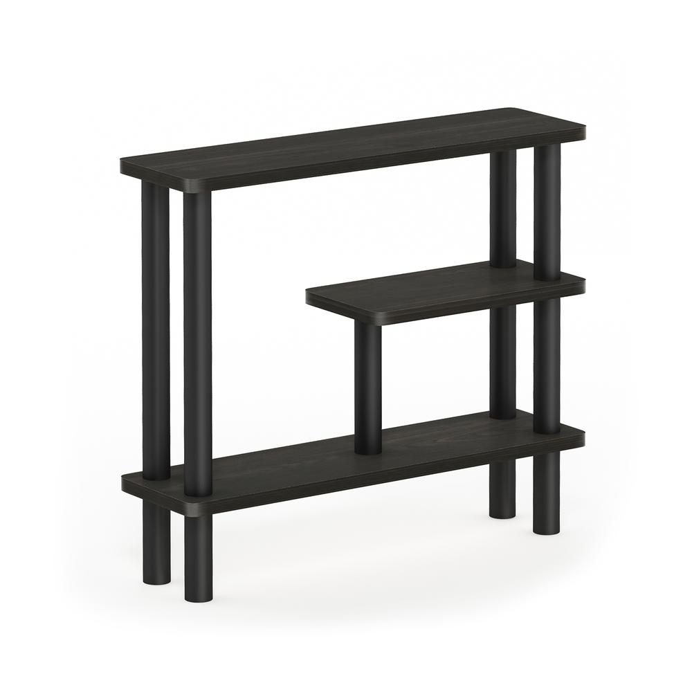 Furinno Turn-N-Tube Slim Space Saving Storage Rack, Espresso/Black