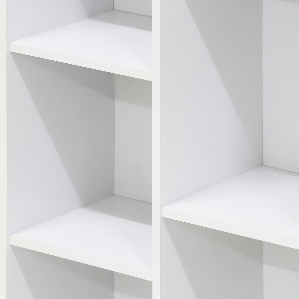 Furinno 11-Cube Reversible Open Shelf Bookcase, White