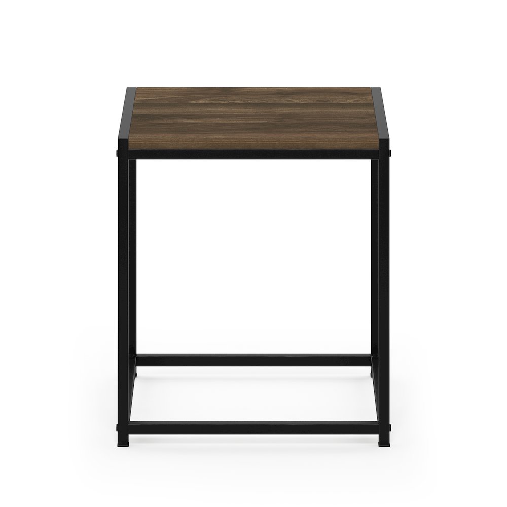 CAMNUS Night Stand, Metal Frame Nightstand, Columbia Walnut