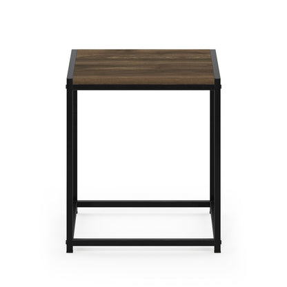 CAMNUS Night Stand, Metal Frame Nightstand, Columbia Walnut