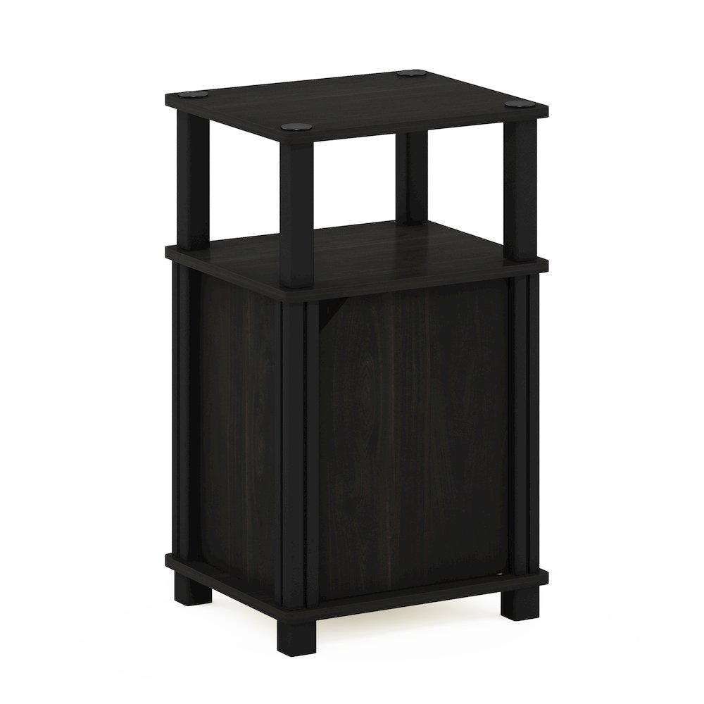 JUST Night Stand, 3-Tier, End Table, Espresso