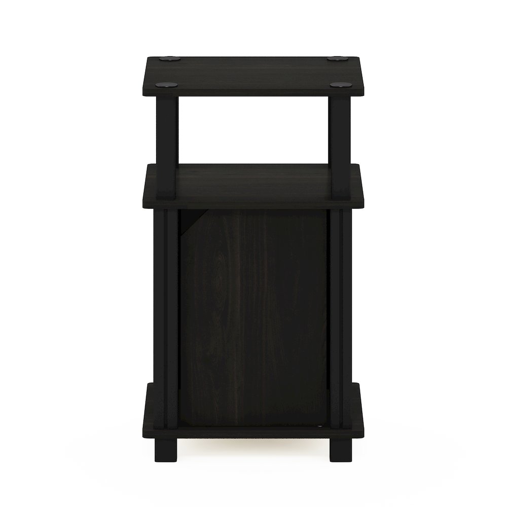 JUST Night Stand, 3-Tier, End Table, Espresso