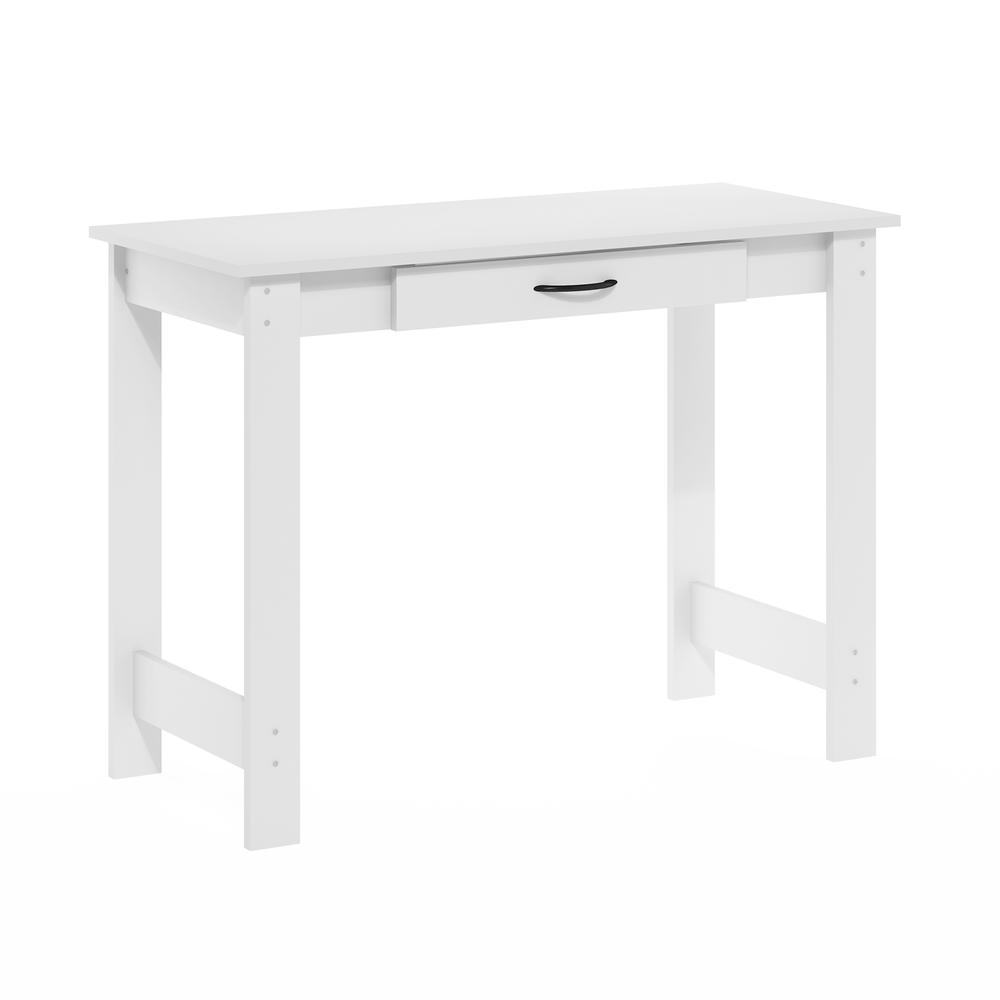 Furinno JAYA Writing Desk with Drawer, White