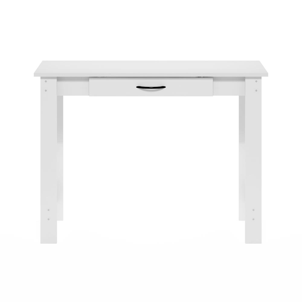 Furinno JAYA Writing Desk with Drawer, White