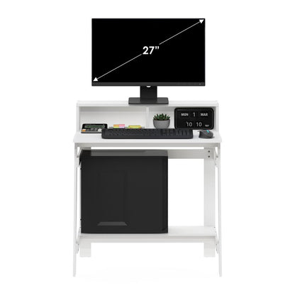 Furinno Simplistic A Frame Computer Desk, White
