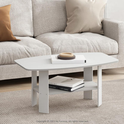 Furinno Simple Design Coffee Table, White