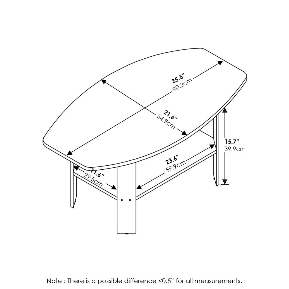Furinno Simple Design Coffee Table, White