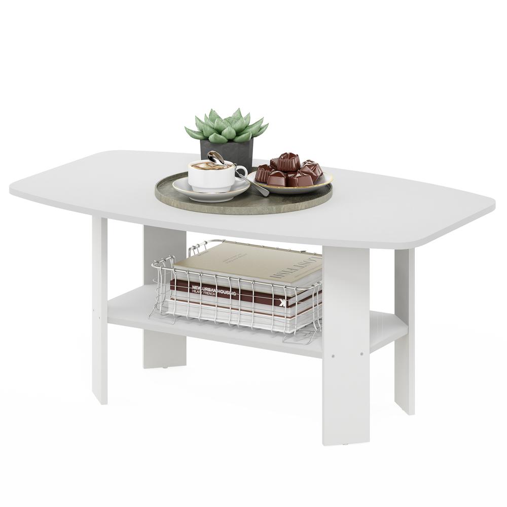 Furinno Simple Design Coffee Table, White