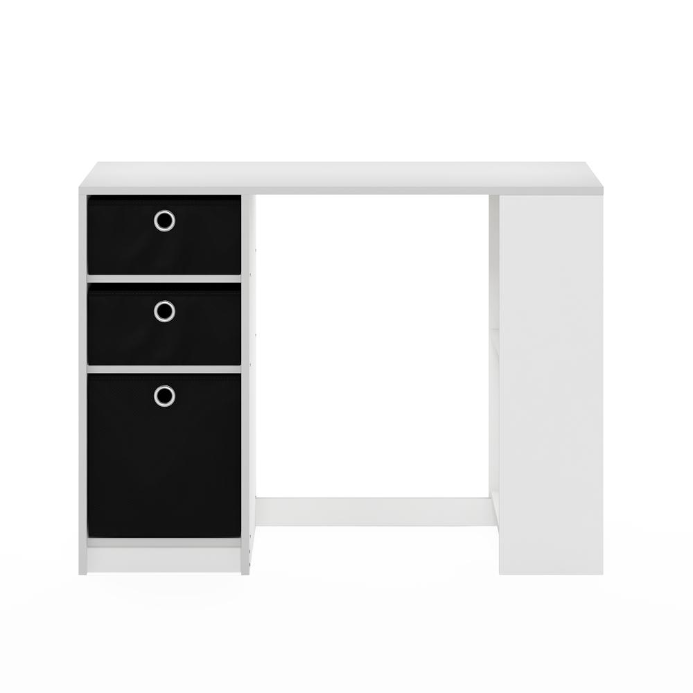 JAYA Modern Computer Study Desk, White/Black