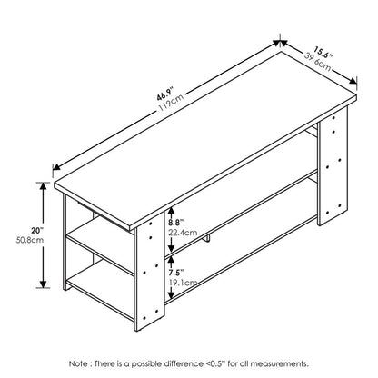 JAYA TV Stand Up To 55-Inch, White