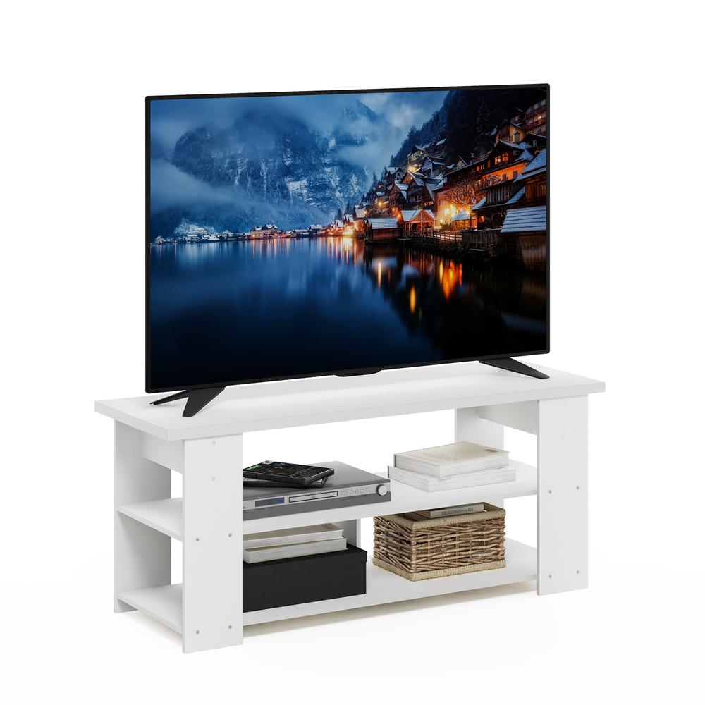 JAYA TV Stand Up To 55-Inch, White