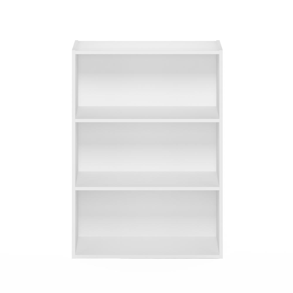 Furinno Pasir 3-Tier Open Shelf, Plain White