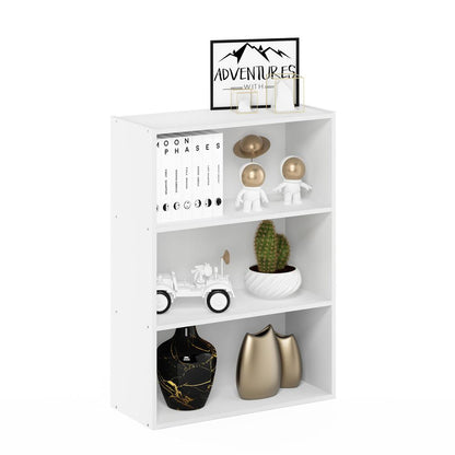 Furinno Pasir 3-Tier Open Shelf, Plain White