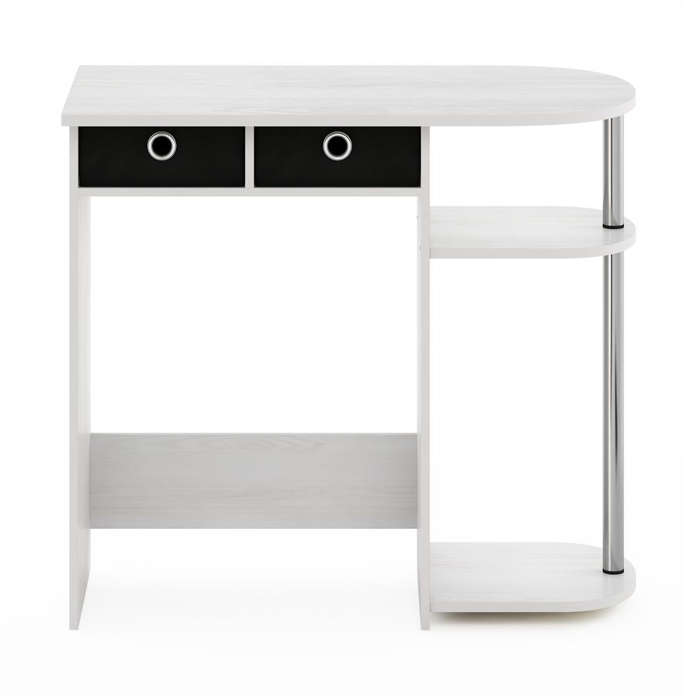 Furinno Go Green Home Laptop Notebook Computer Desk/Table, White Oak/Stainless Steel