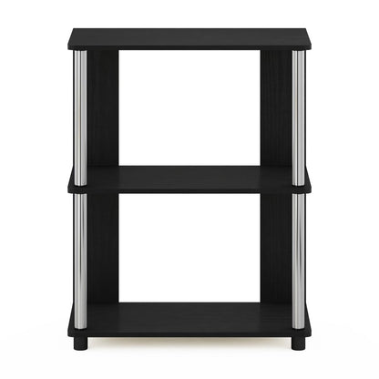 Furinno JAYA Simple Design Bookcase, Americano/Chrome