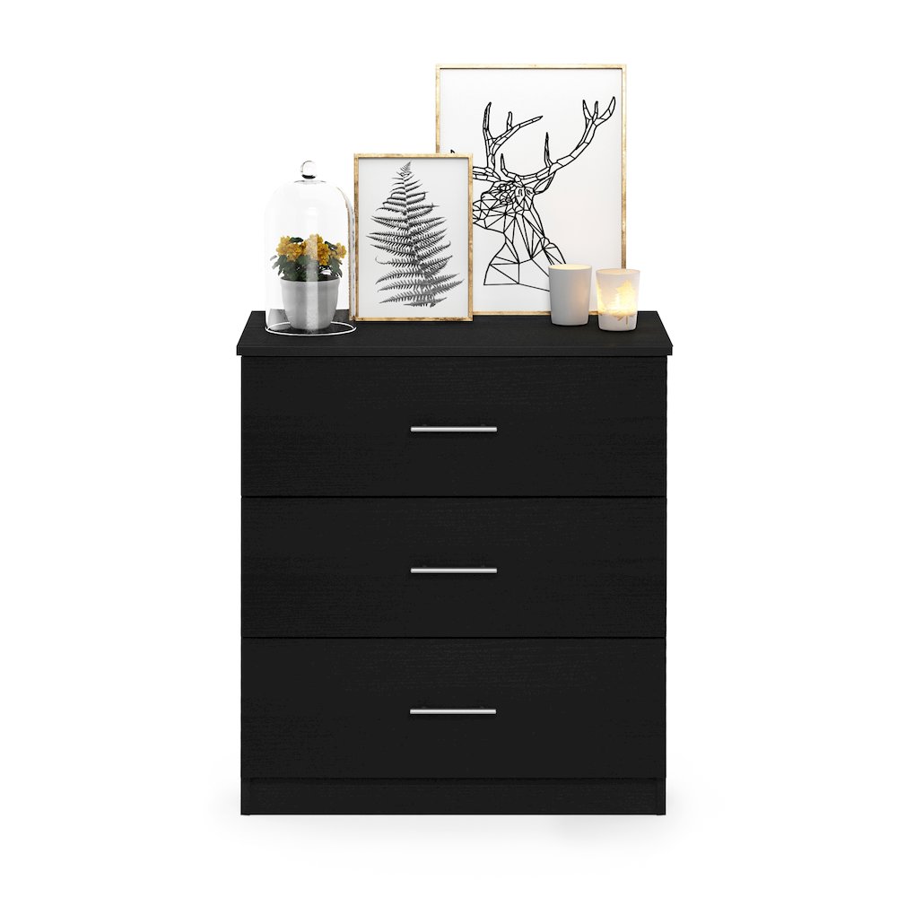 Simple Design 4-Drawer Chest Drawer, Dresser with Handle, Americano