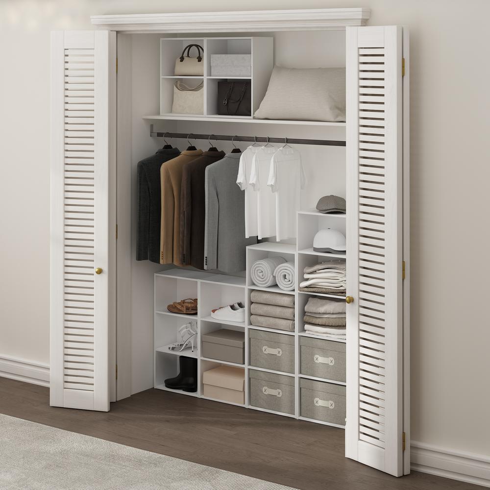 Furinno Luder 2-Tier Open Shelf Bookcase, White