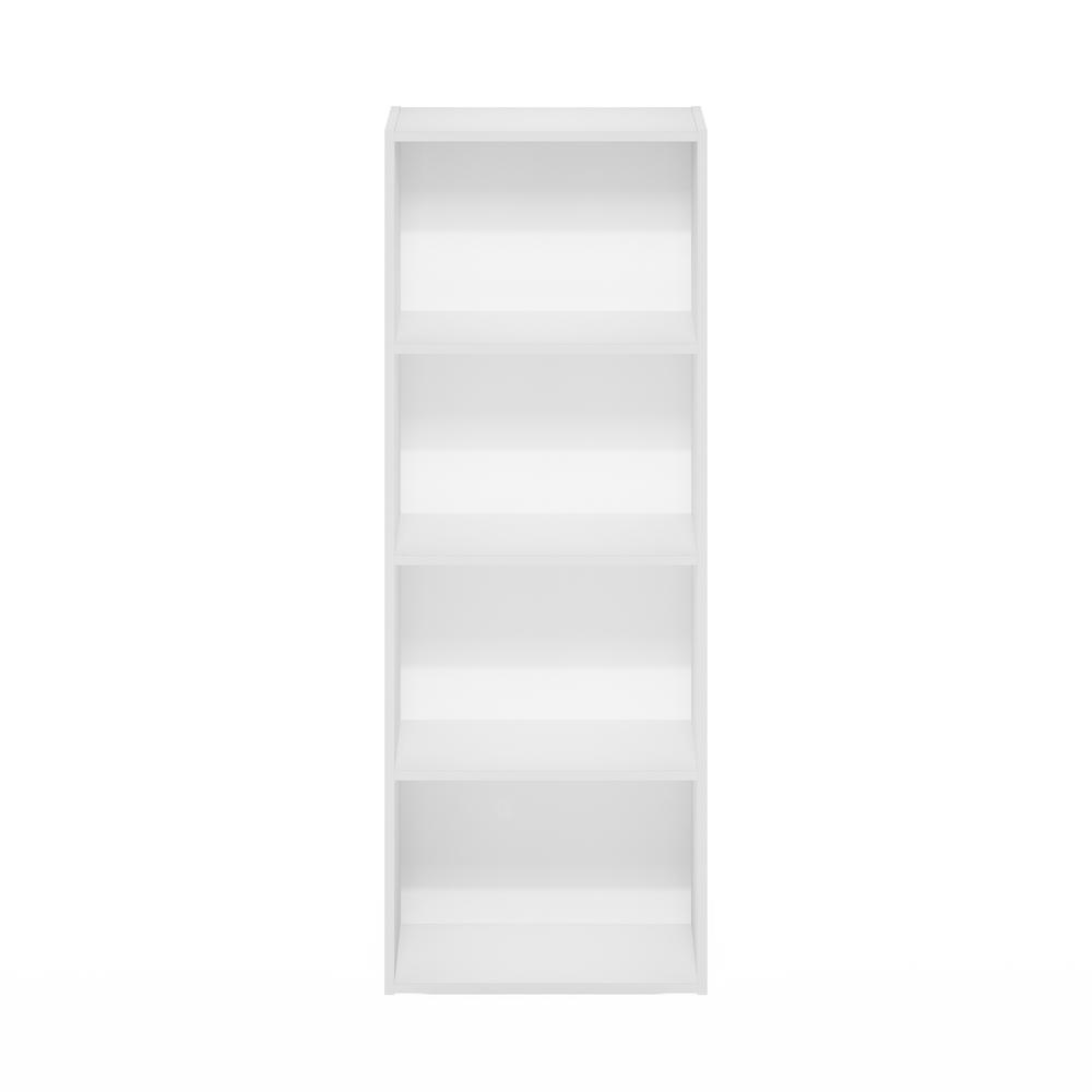 Furinno Luder 4-Tier Open Shelf Bookcase, White