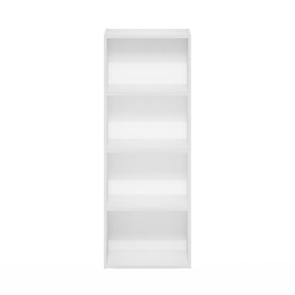 Furinno Luder 4-Tier Open Shelf Bookcase, White