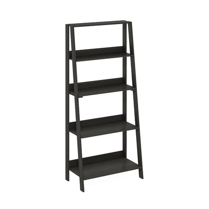 5-Tier Ladder Shelf, Bookshelf, Display Storage Shelves, Black Espresso