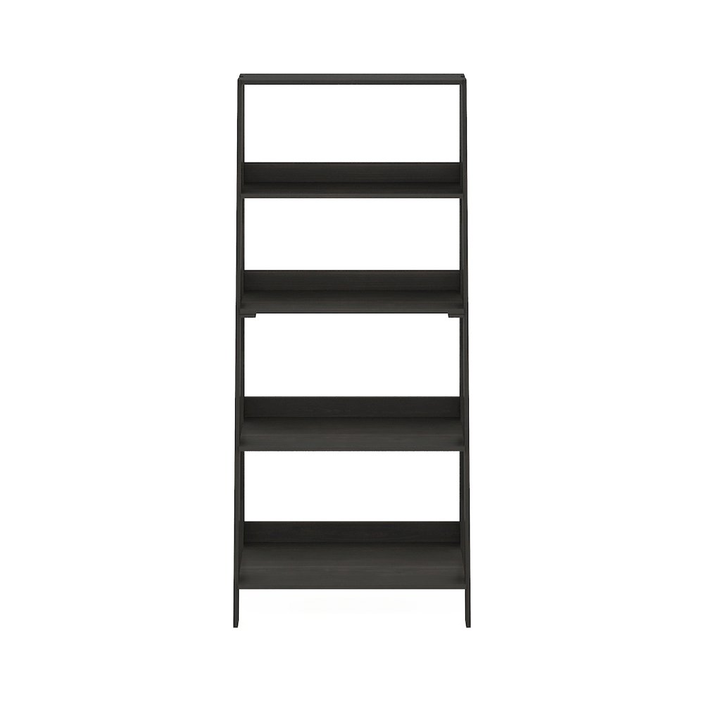 5-Tier Ladder Shelf, Bookshelf, Display Storage Shelves, Black Espresso