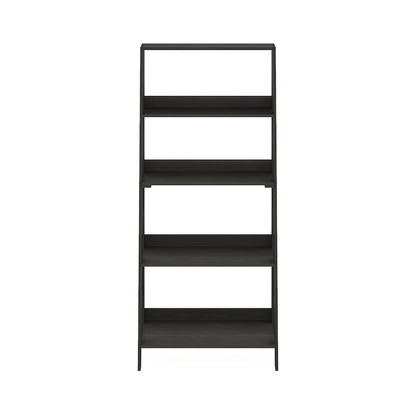 5-Tier Ladder Shelf, Bookshelf, Display Storage Shelves, Black Espresso
