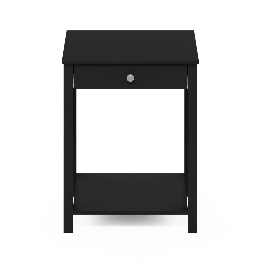 Furinno Classic Side Table with Drawer, Americano